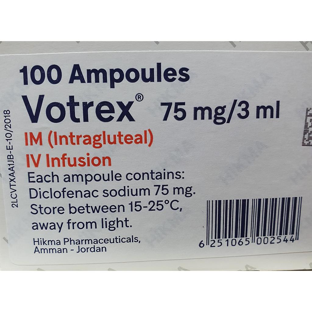 Votrex 75mg Amps. 100 S One Amp 