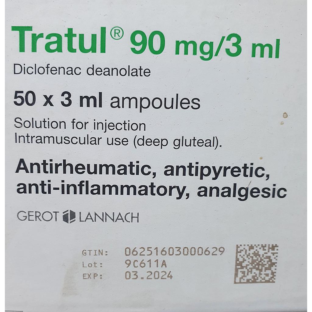 Tratul I.M Amp 90mg/50x3ml.. One Amp 